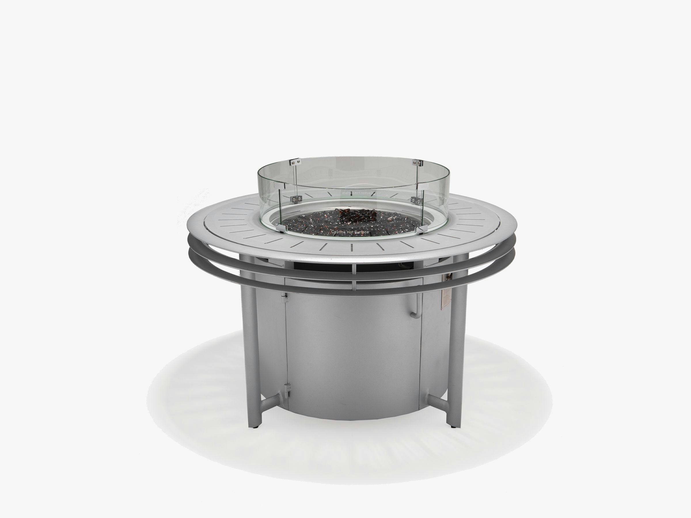 Southern Cay 44" Round  Fire Table (with glass rock)